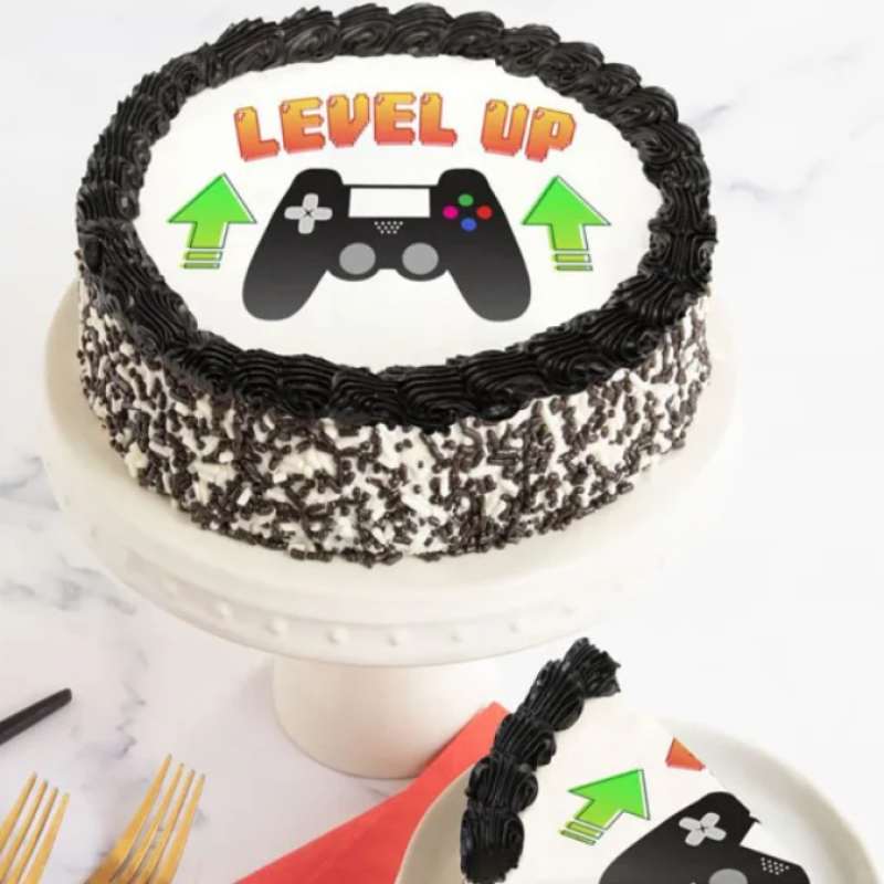 Level Up Gamer Cake